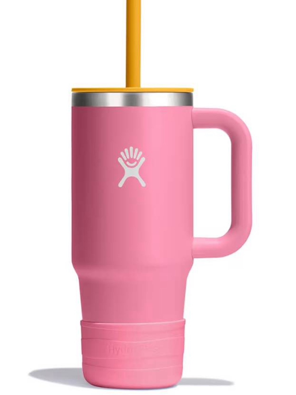 Hydro Flask Pink Travel Mug with Handle, 24oz